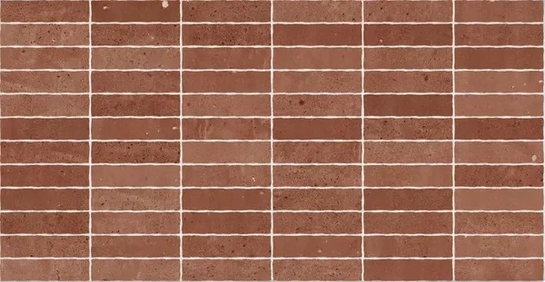 Mẫu gạch thẻ Subway Tiles màu đỏ gạch terracotta tạo điểm nhấn