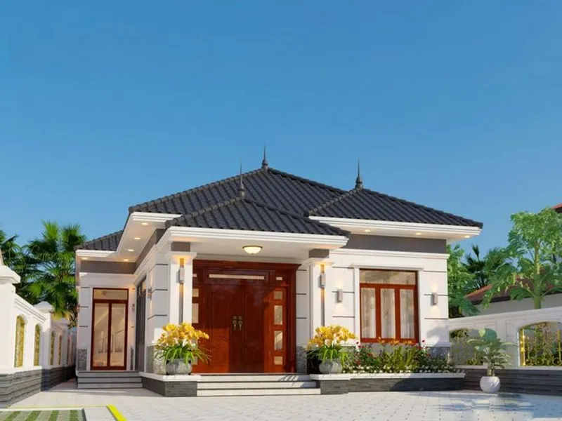 Mẫu nhà cấp 4 mái Thái đẹp