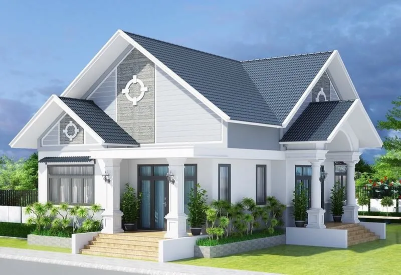 Thiết kế nhà cấp 4 mái thái hiện đại, sang trọng, tối ưu không gian sống với kiến trúc tinh tế.