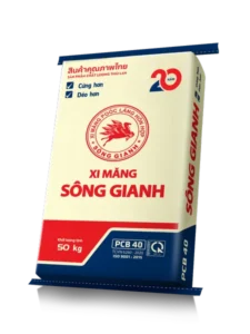 Bao xi măng Sông Gianh PCB 40 khối lượng tịnh 50kg sản phẩm chất lượng Thái Lan