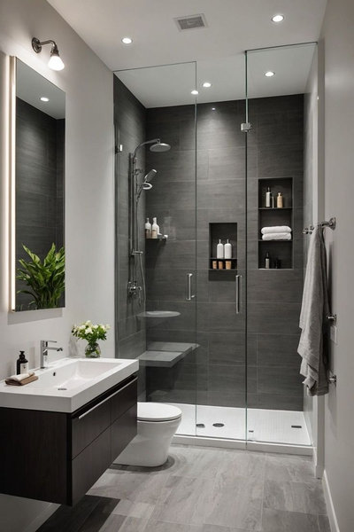 Mẫu Nhà Vệ Sinh Modern Minimalist Tối Giản, Hiện Đại
