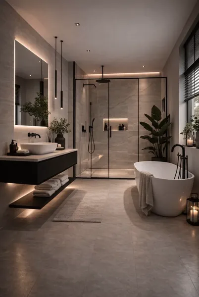 Mẫu Nhà Vệ Sinh Phong Cách Modern Luxury Cao Cấp, Ấm Cúng